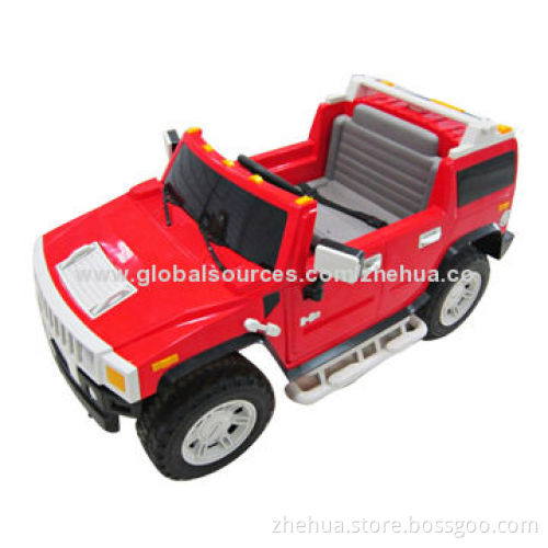 Kid's 12V Ride on Hummer electric R/C ride-on-car toy with open door function and safety belt
